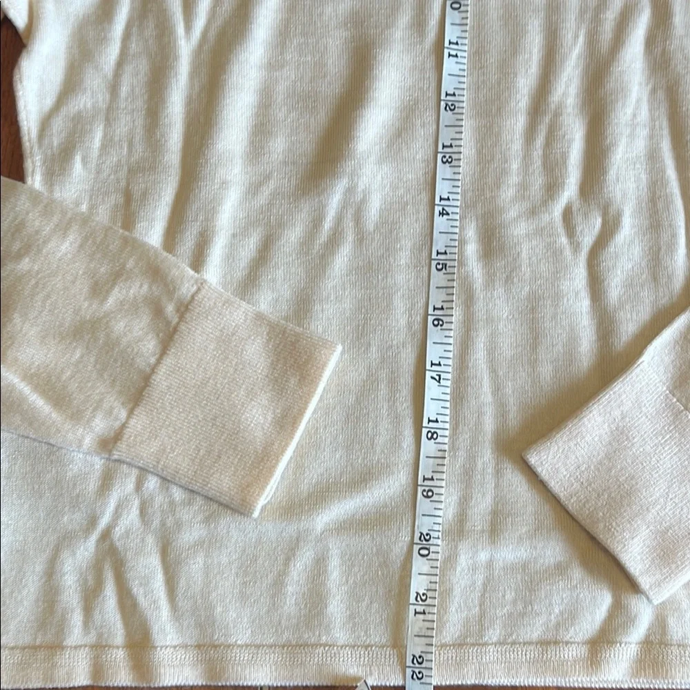 J.Crew Women’s Cream Knit Top – Classic Short Sleeve Sweater Style, Size S NWT - Picture 8 of 10